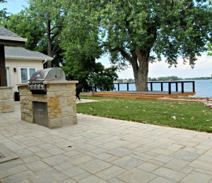 Belgard Urbana paver patio, landscape in northern colorado